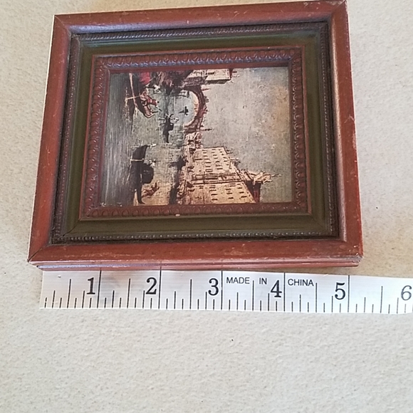 VTG Venice gondola scene small unsigned picture - Picture 4 of 6